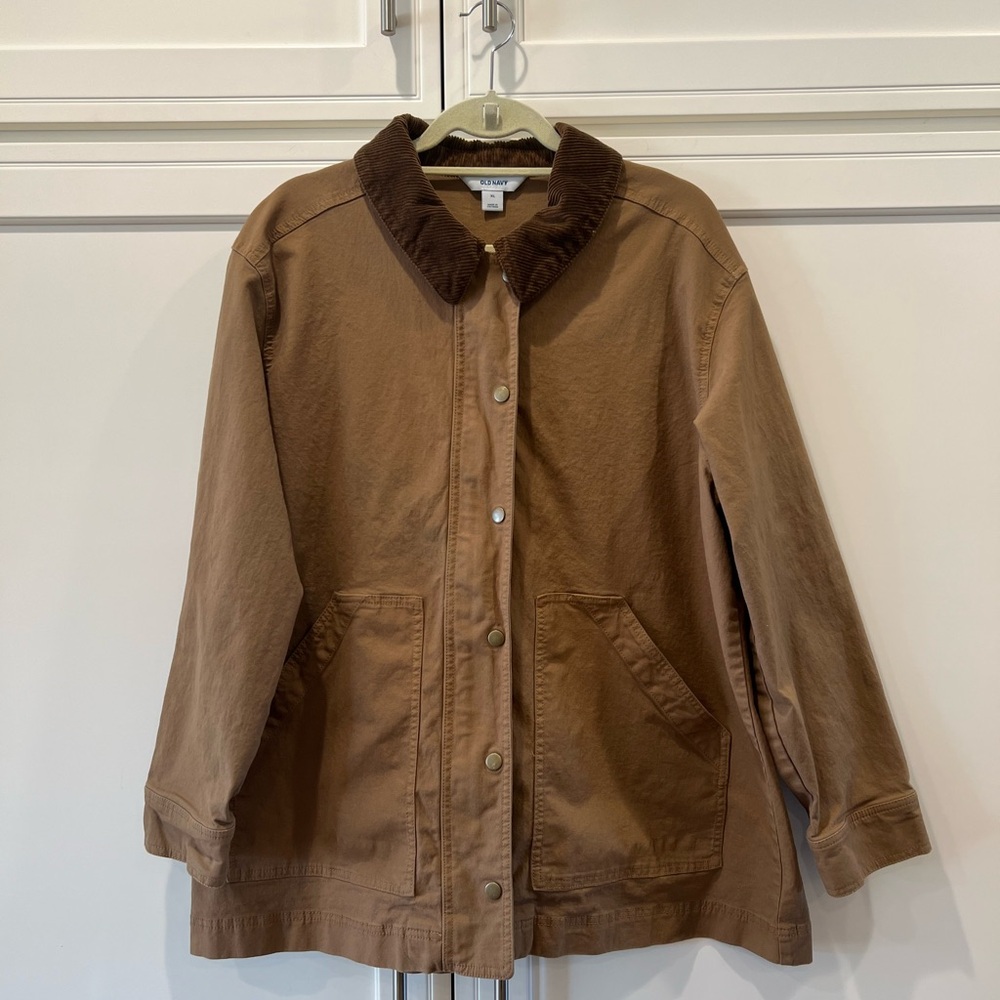 Old Navy Barn Jacket with Corduroy Collar in Clifftop Sz XL